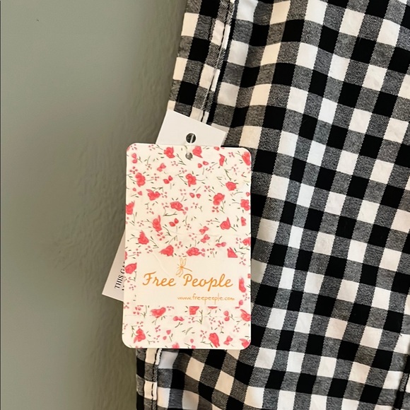 Free People Gingham Mini Skirt - Picture 3 of 4